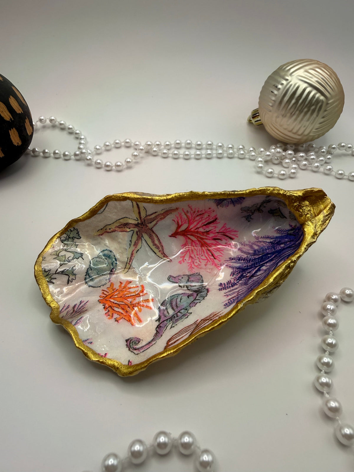 Oyster Trinket Trays (No Stand)