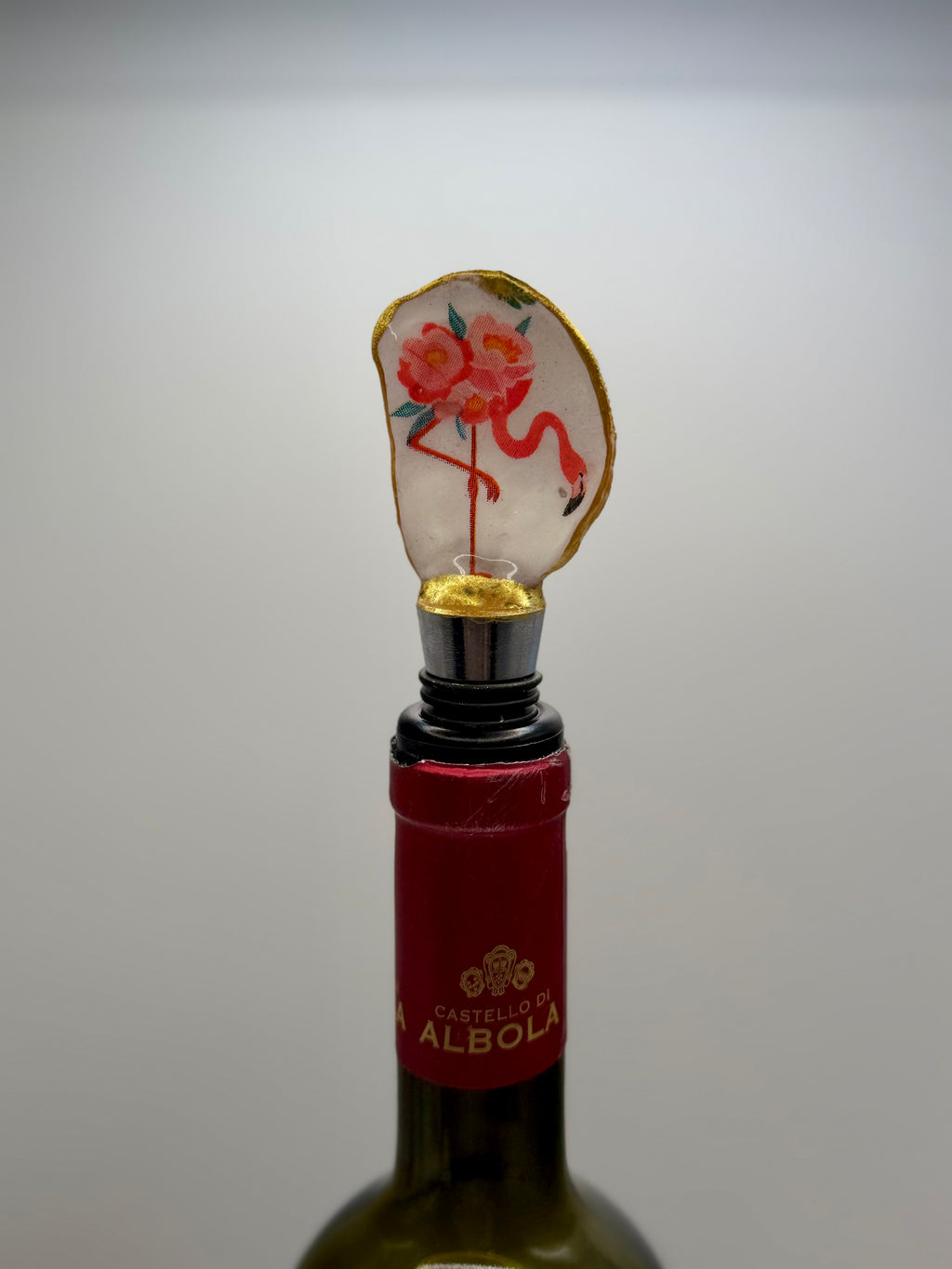 Oyster Shell Wine Stopper – Flamingo Paradise