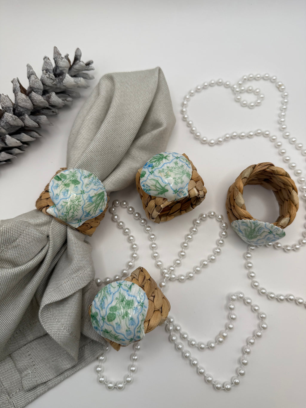 Oyster Shell Napkin Ring – Coastal Garden