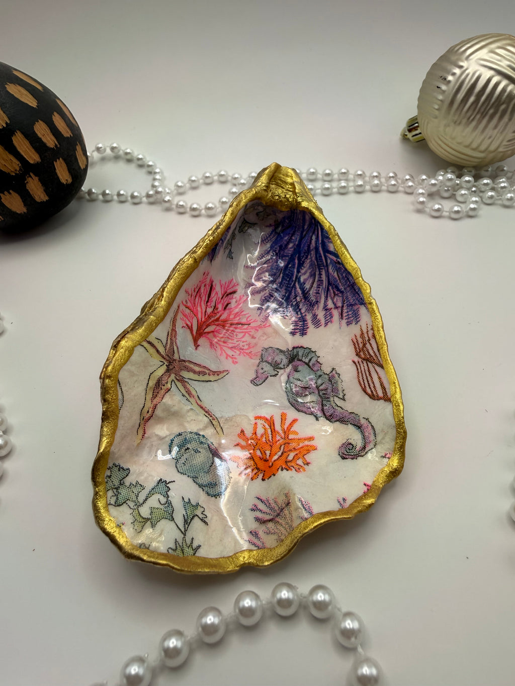 Oyster Trinket Tray – Under the Sea
