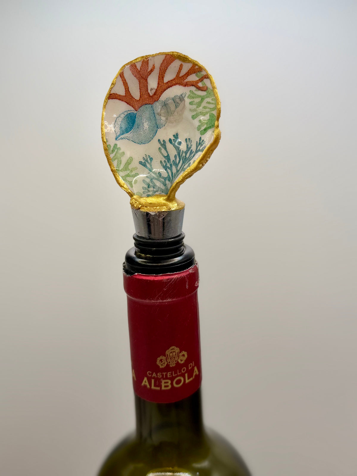 Oyster Shell Wine Stopper – Coral Reef
