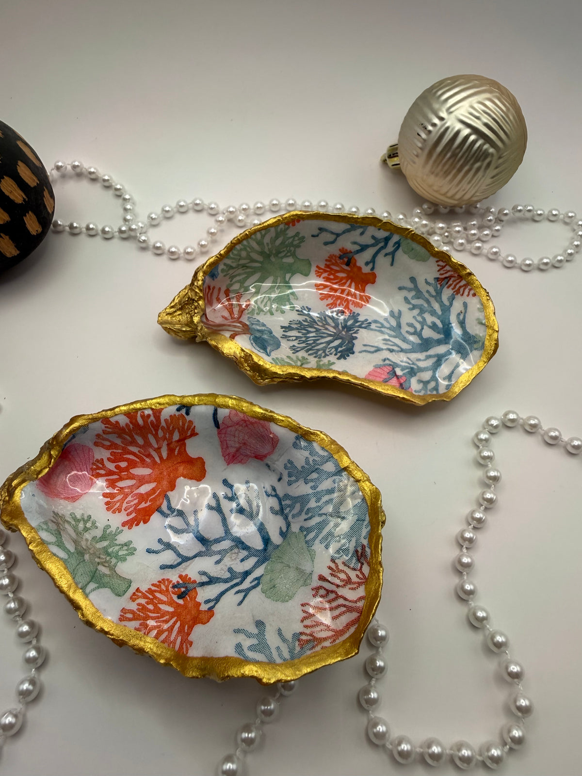 Oyster Trinket Tray – Coral Reef