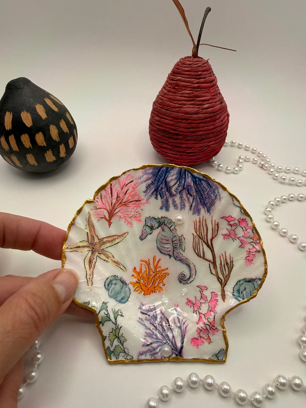 Scallop Trinket Tray - Under the Sea