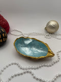 Oyster Trinket Tray – Sea Glass Blue