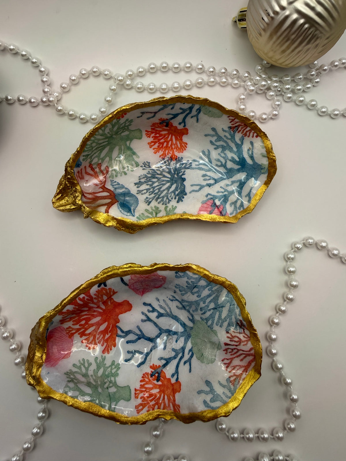 Oyster Trinket Tray – Coral Reef