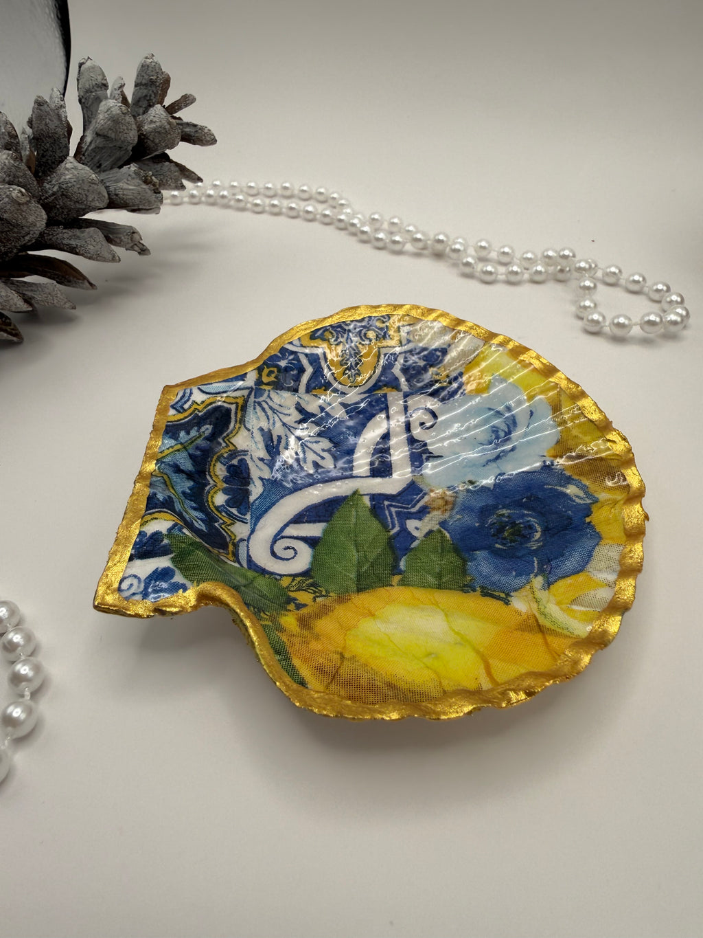 Scallop Trinket Tray - Amalfi Coast