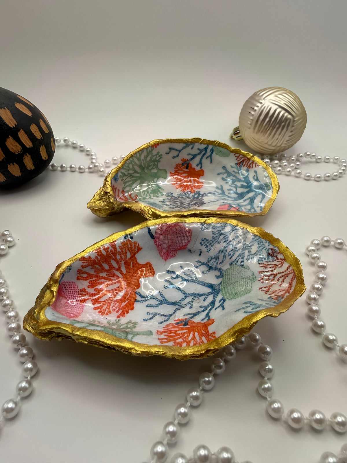 Oyster Trinket Tray – Coral Reef
