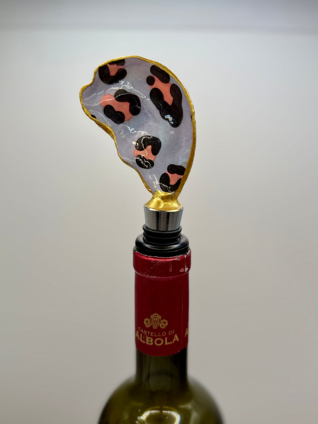Oyster Shell Wine Stopper – Pretty in Leopard