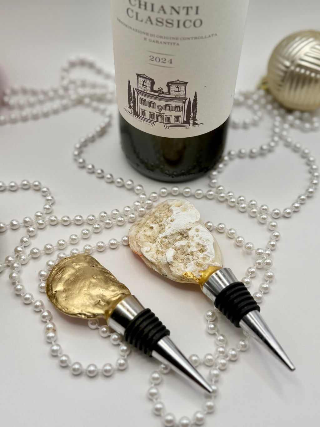 Oyster Shell Wine Stopper – Flamingo Paradise
