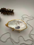 Oyster Trinket Tray with Stand – Natural