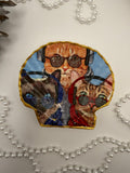 Scallop Trinket Tray - Cool Cats