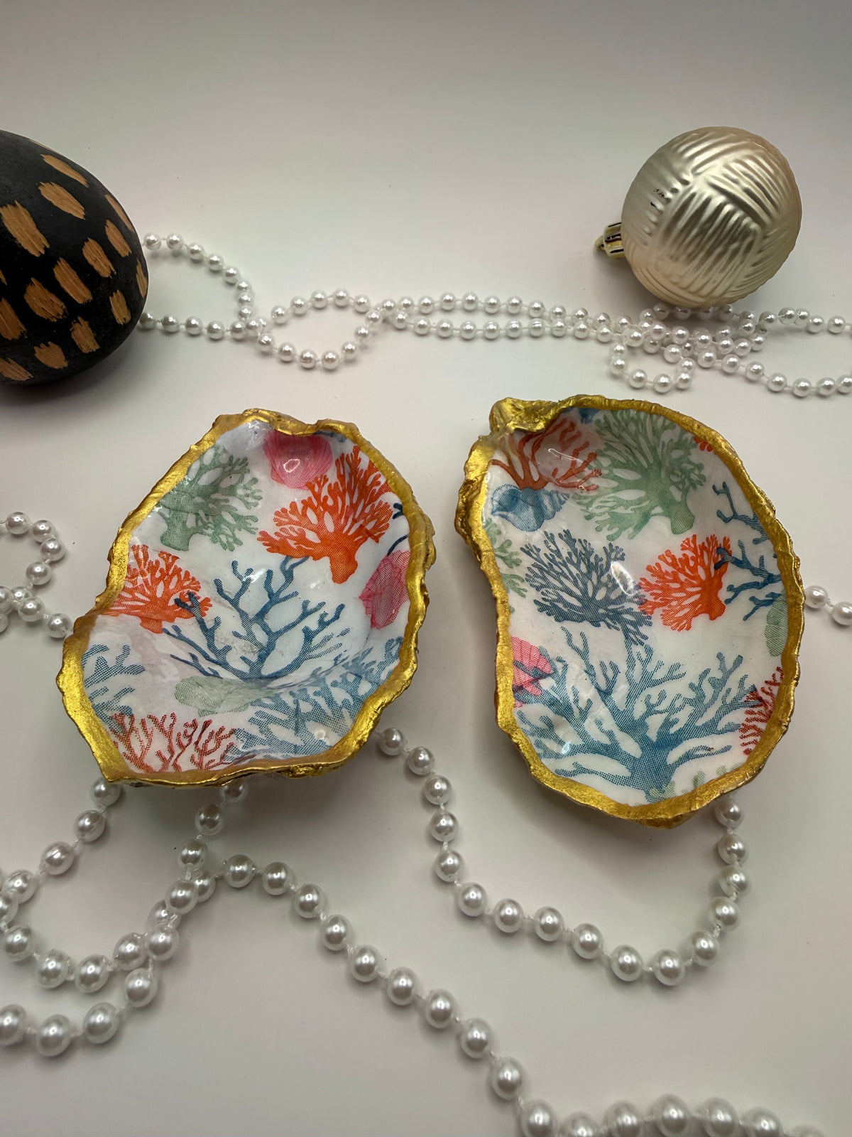 Oyster Trinket Tray – Coral Reef