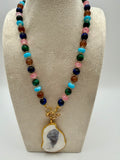 Oyster Shell Beaded Necklace – Colorful Eclectic
