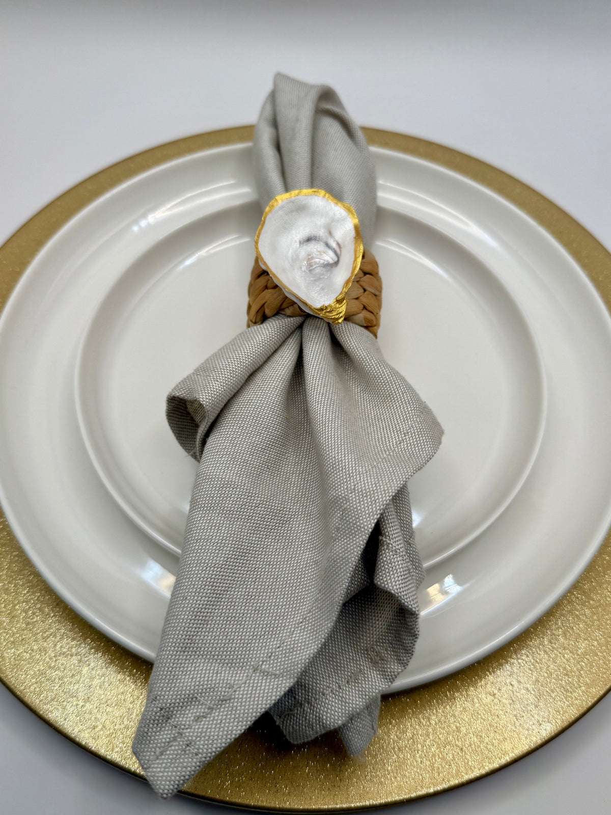Oyster Shell Napkin Ring – Natural