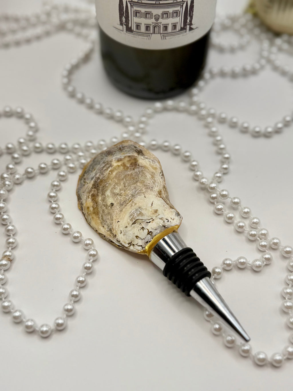 Oyster Shell Wine Stopper – Under the Sea