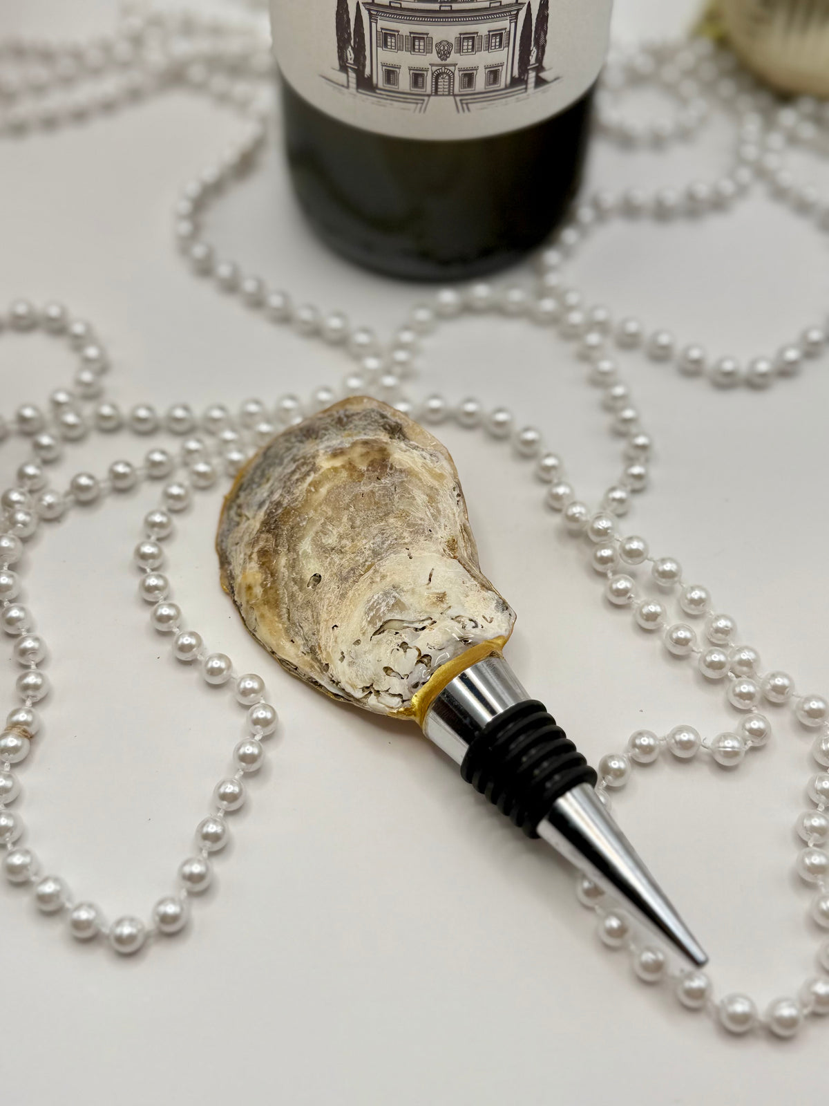 Oyster Shell Wine Stopper – Under the Sea