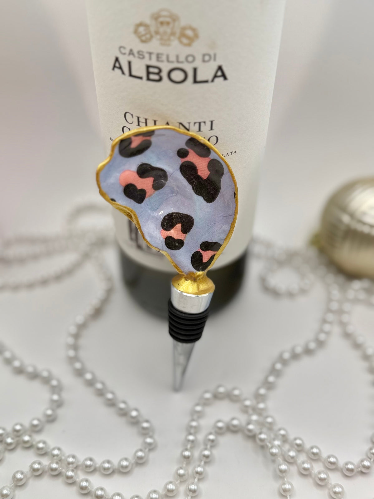 Oyster Shell Wine Stopper – Pretty in Leopard