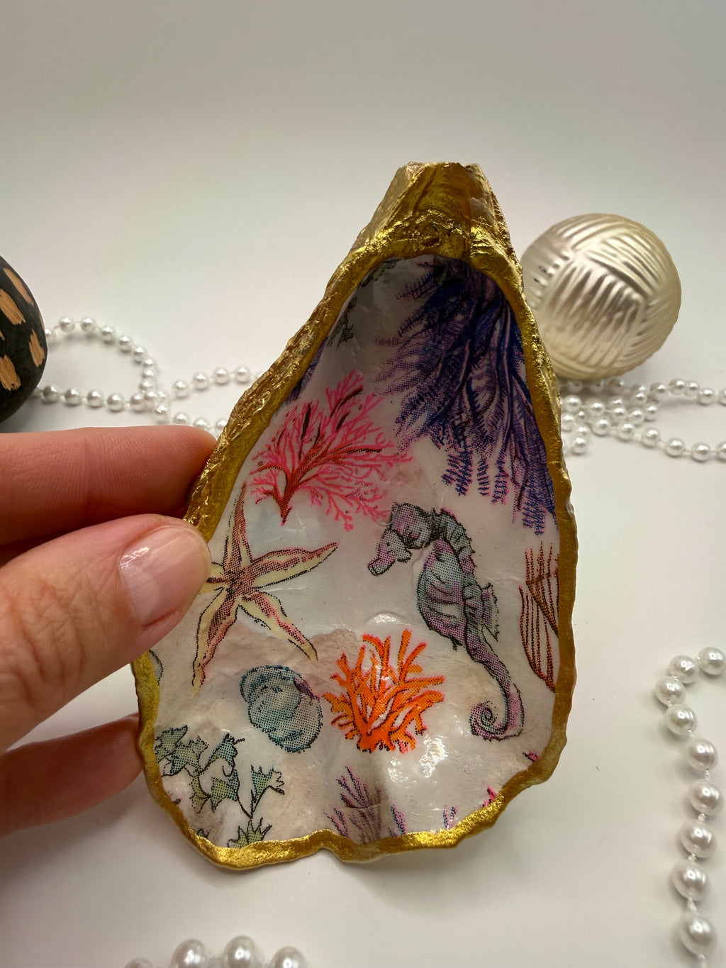 Oyster Trinket Tray – Under the Sea