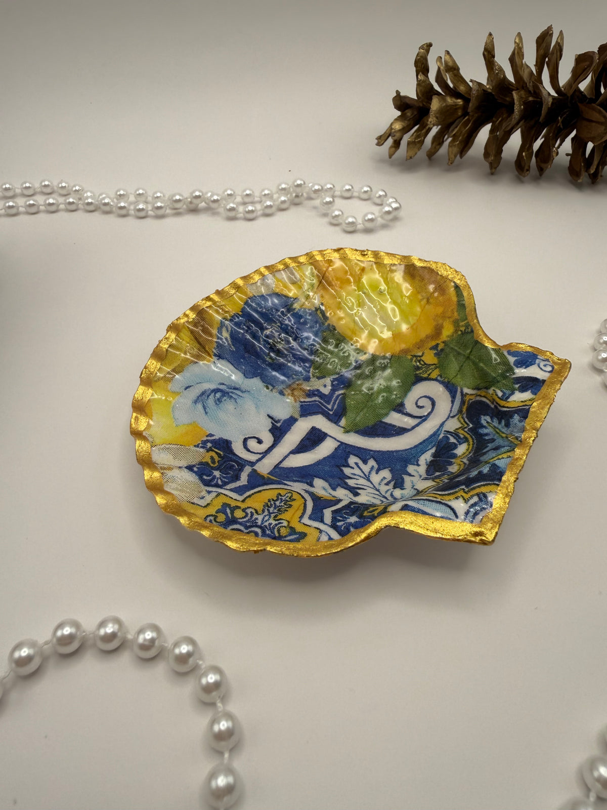 Scallop Trinket Tray - Amalfi Coast