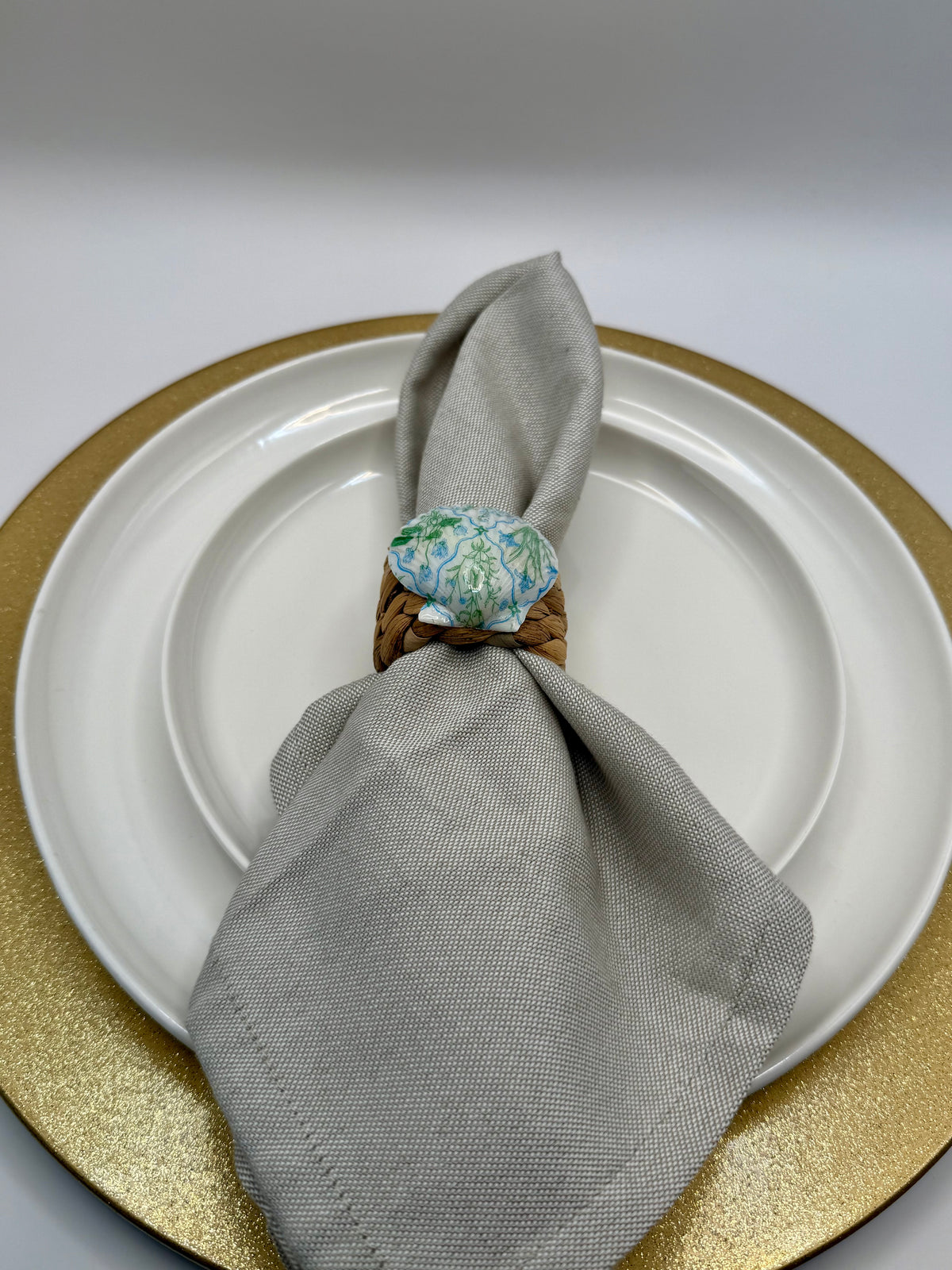 Oyster Shell Napkin Ring – Coastal Garden