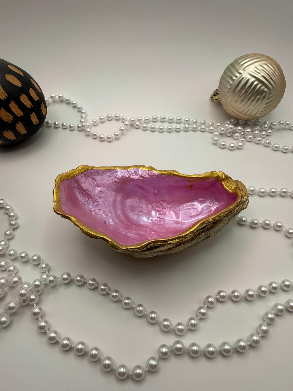 Oyster Trinket Tray – Blush Pink