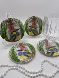 Wood Coaster – Garden Party Bird
