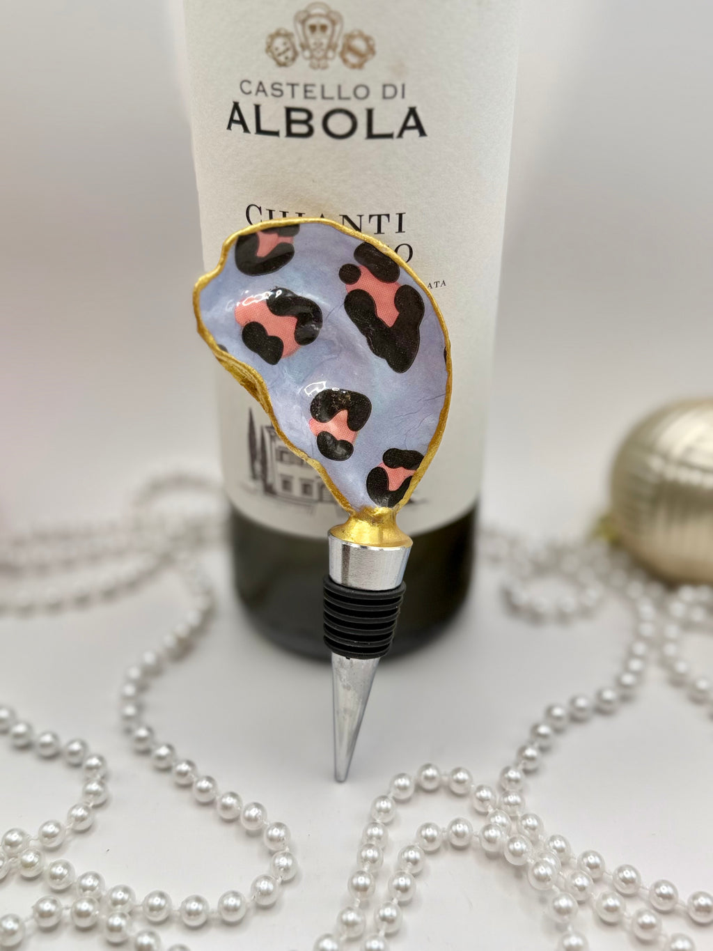 Oyster Shell Wine Stopper – Pretty in Leopard