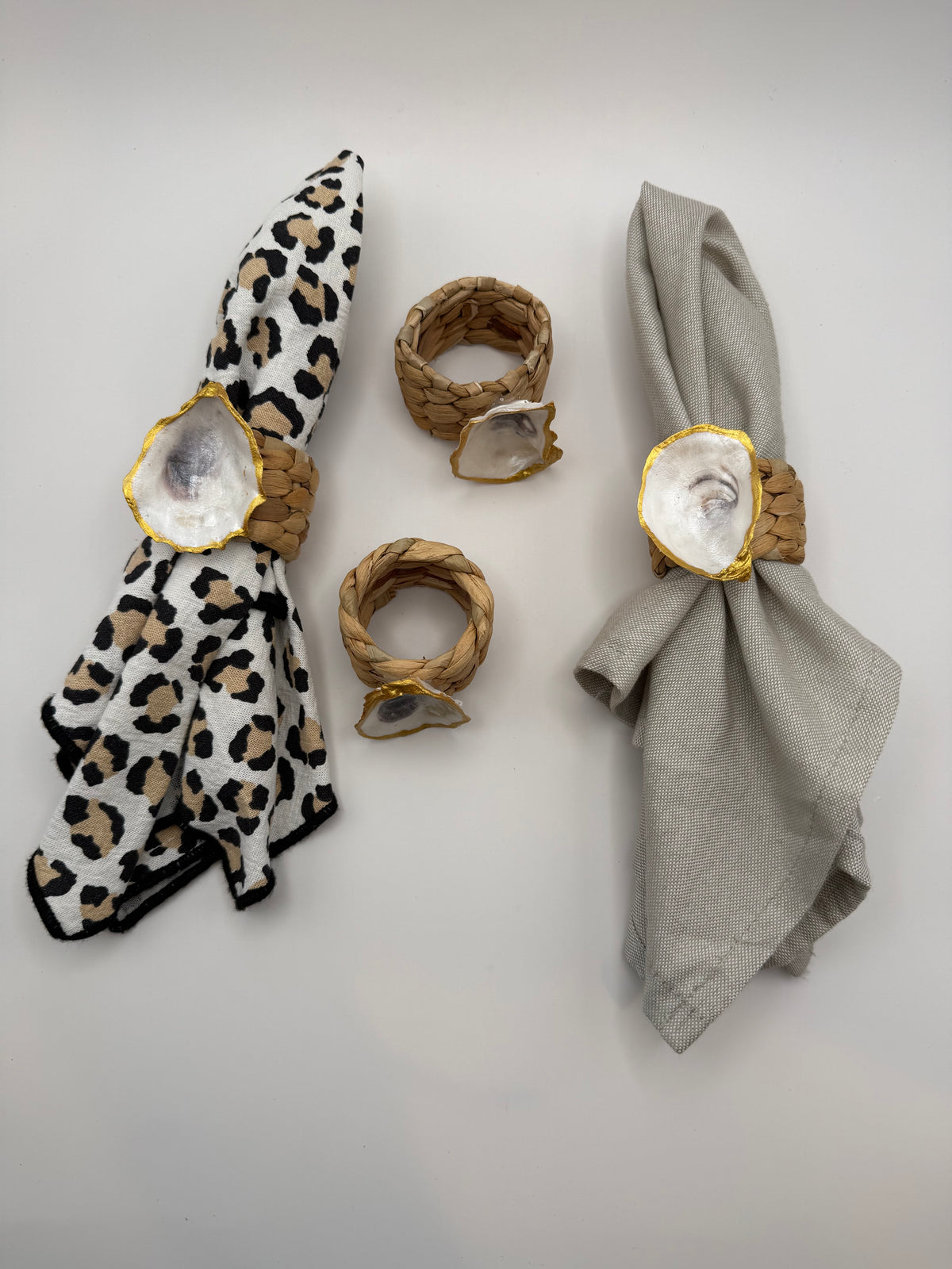 Oyster Shell Napkin Ring – Natural