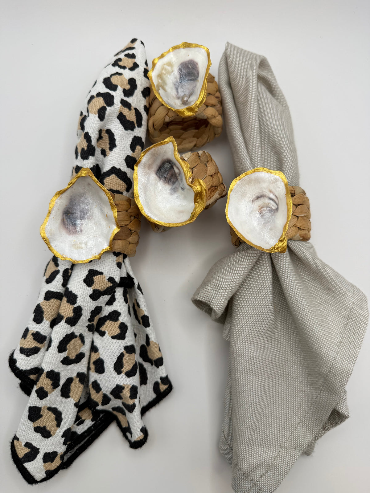 Oyster Shell Napkin Ring – Natural