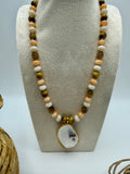 Oyster Shell Beaded Necklace – Bohemian Earth