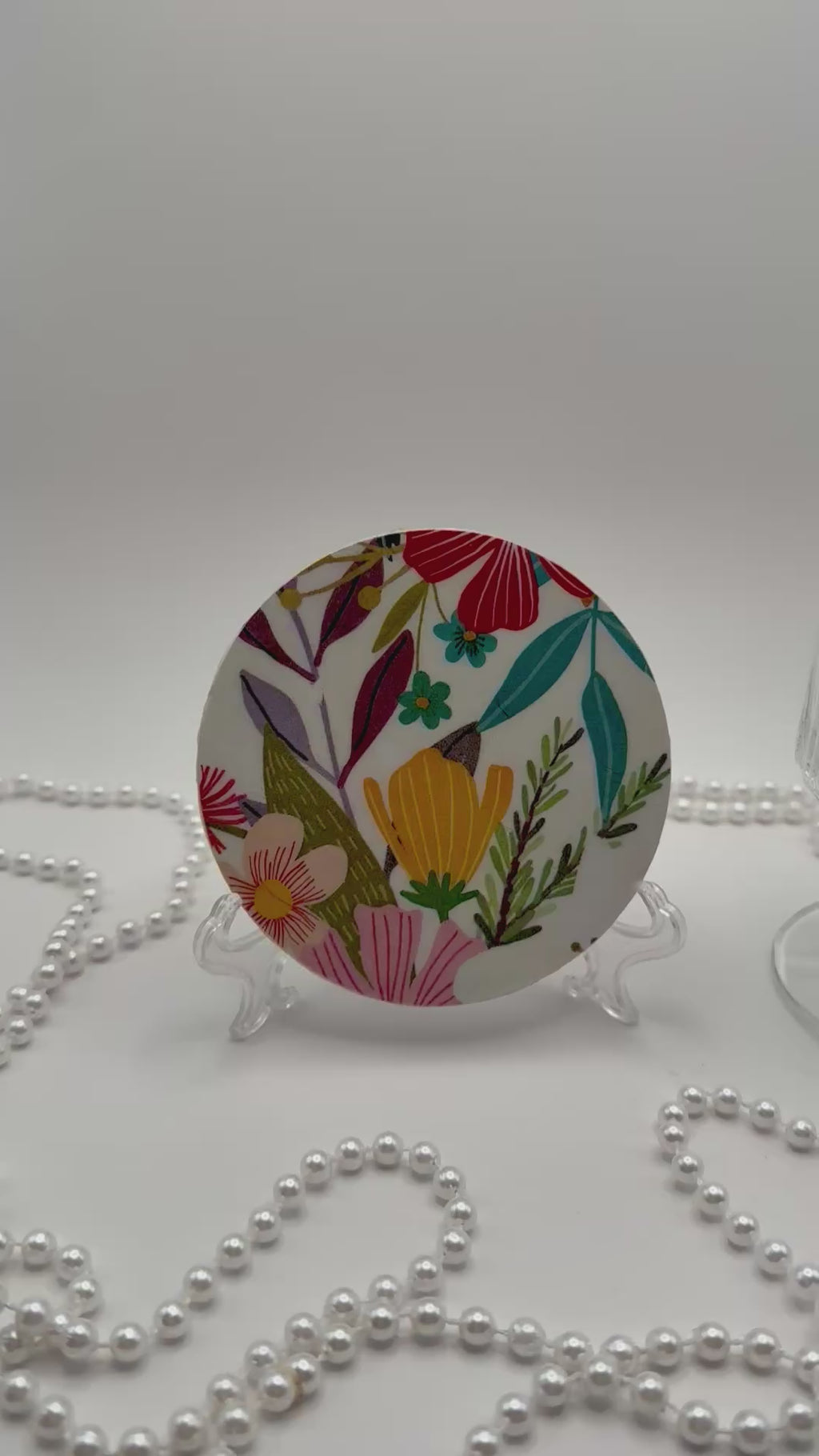 Wood Coaster – Wildflower Garden